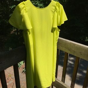 Women’s Lime Green Shift Dress Size L